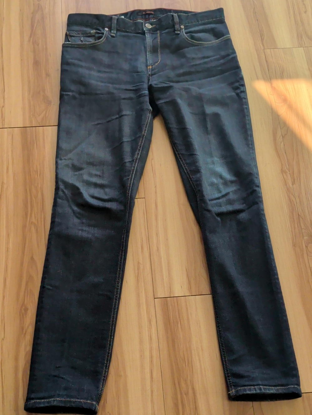 Men's Straight Jeans in Dark Blue